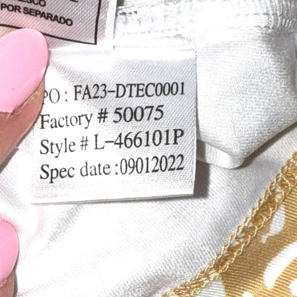 NANCY LOPEZ Golf Jungle Oasis Collection Sleeveless Polo Plus - 2X Gold - Picture 9 of 13